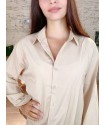 Chemise longue en CAMEL