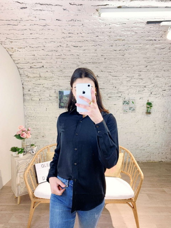 Chemise simple en NOIR