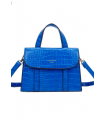 Sac bandoulière CROCO BLEU