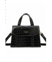 Sac bandoulière CROCO NOIR