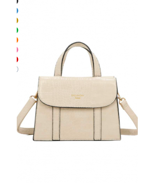 Sac bandoulière CROCO BEIGE